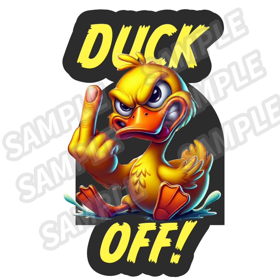 "Duck Off" Decal