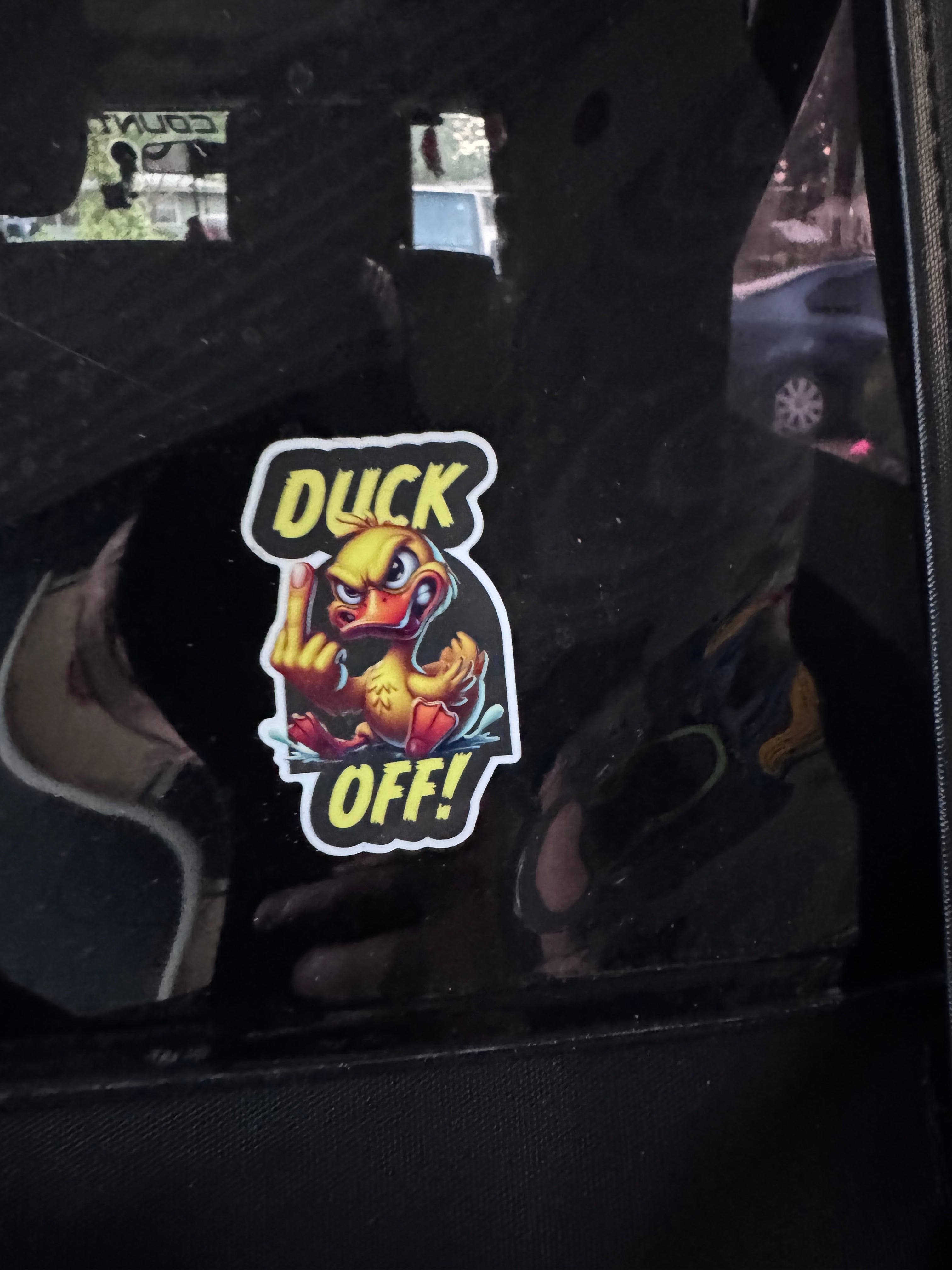 "Duck Off" Decal